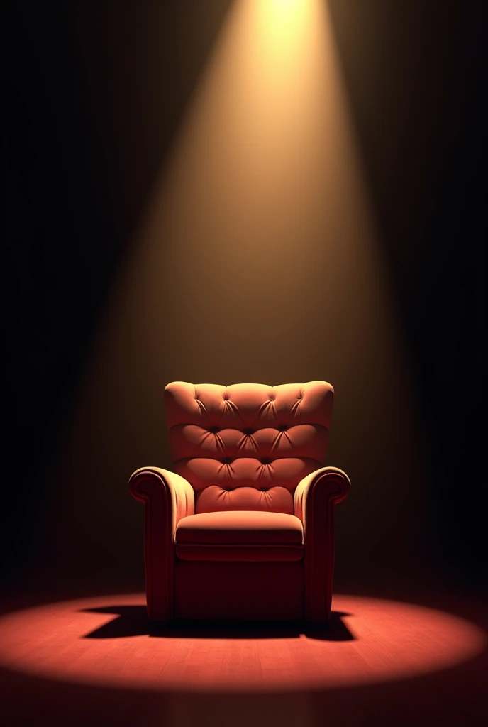 1 single theater seat that has a light reflector facing it