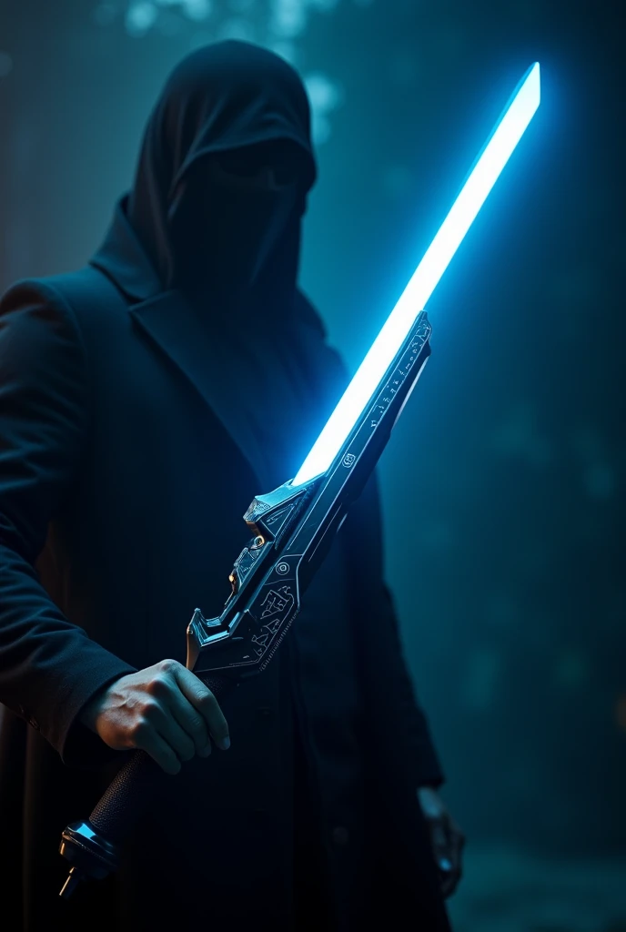 i want lightstick, dark blue / black, in the form of a weapon, unique