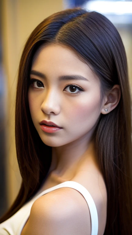 Okinawa Stripper Gal、Incredibly beautiful proportions、Captivating beauty、Western style、9 head and body,(Highest quality, masterpiece:1.4), (realism:1.2), (Realistic:1.2), (Absurd:1.2), (Realistic:1.3), one person&#39;s,Realistic Skin,alone,( とてもBig eyes,Beautiful attention to detail, Symmetrical eyes), Outdoor,Ezvian Everywhere､the body is slim、the body is slim,Big eyes,Big Mouth,art