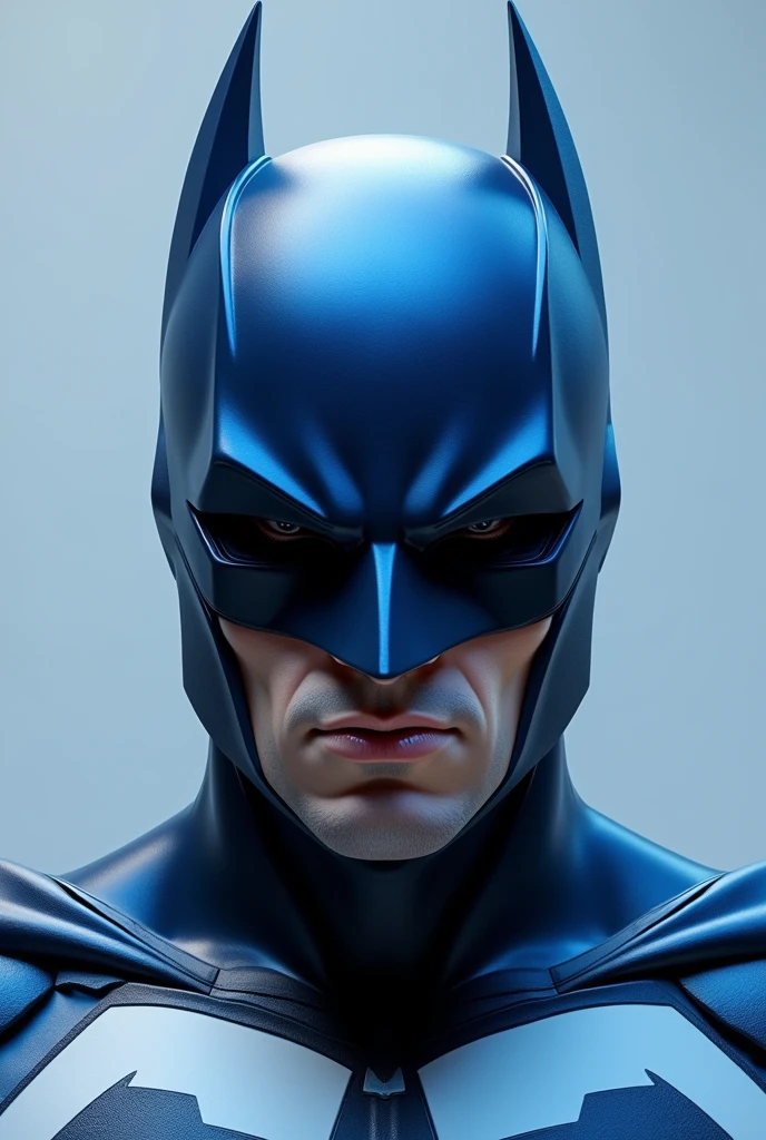 A blue and black superhero mask, just the mask without anyone wearing it