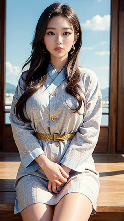 Okinawa Gal、Incredibly beautiful proportions、Captivating beauty、Western style、9 head and body,(Highest quality, masterpiece:1.4), (realism:1.2), (Realistic:1.2), (Absurd:1.2), (Realistic:1.3), one person&#39;s,Realistic Skin,alone,( とてもBig eyes,Beautiful attention to detail, Symmetrical eyes), Outdoor,Ezvian Everywhere､the body is slim、the body is slim,Big eyes,Big Mouth,art、Super sheer、Wild ???????、