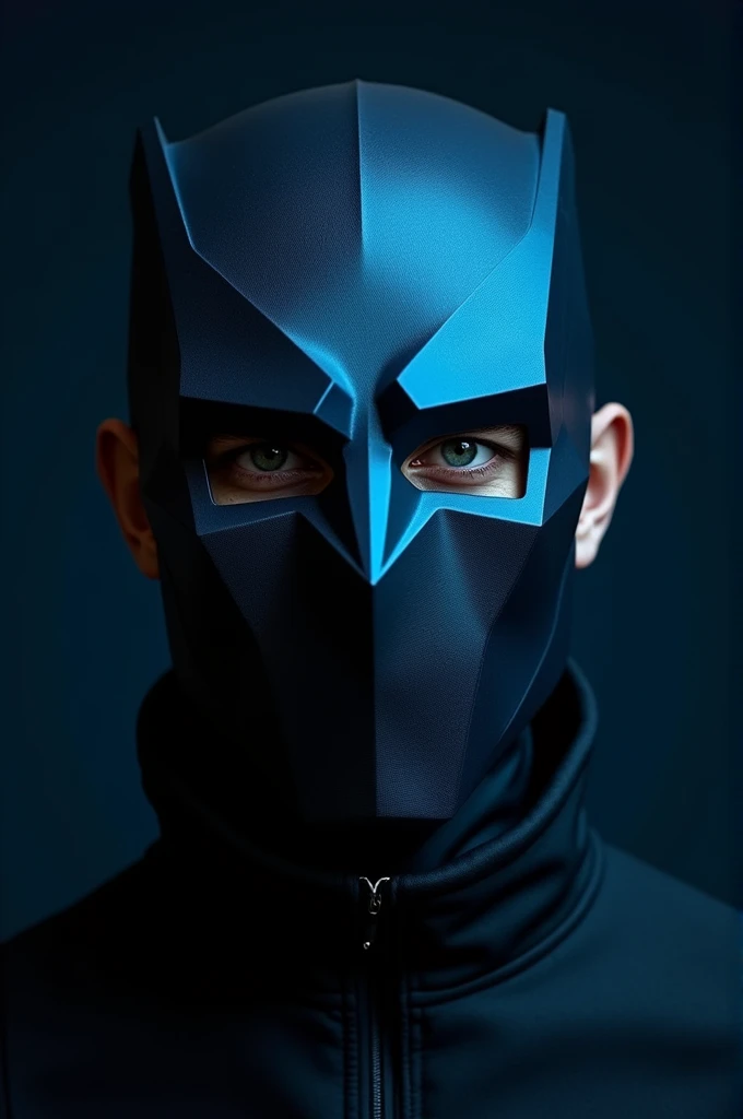 Blue and black men&#39;s mask 