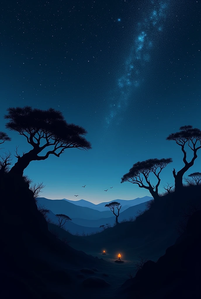 A starry night in the caatinga