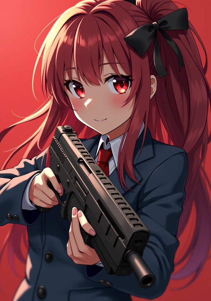 Val Hensig anime image with a gun in HD