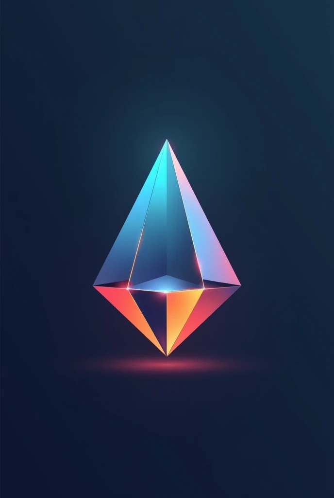 Make a prism shape logo depicting knowledge and skills

