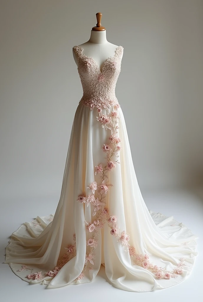 violet's wedding dress,flower dress,mannequin,Studio