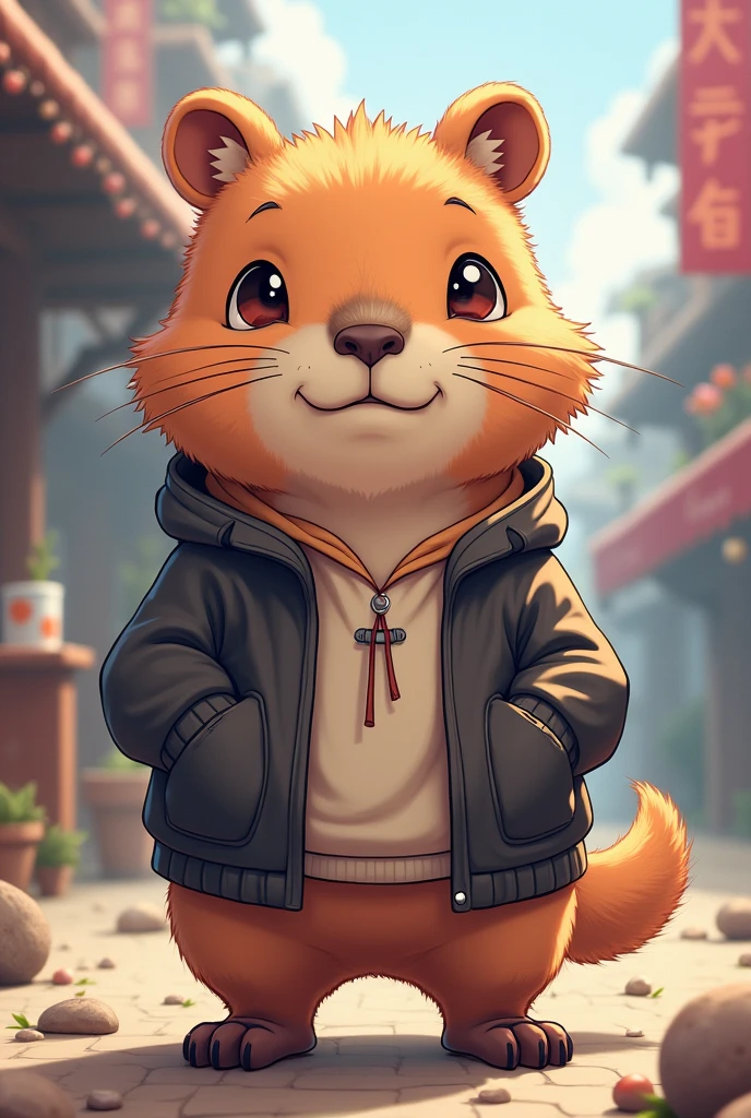 Capybara anime humano