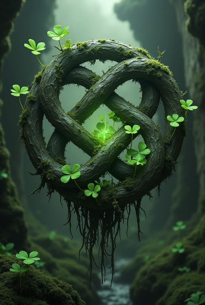 witch knot with clover