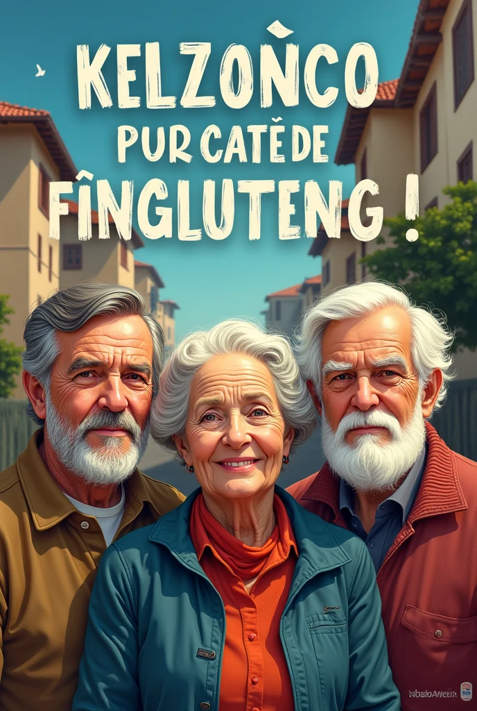 Art with texts in Portuguese and images about Financial Education for the Elderly in Portuguese 