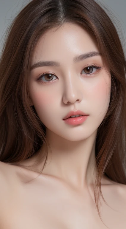 sex、((Best quality, 8k, Masterpiece :1.3)), pretty woman, 1girl, huge breasts :1.3, (abs, slender figure :1.1), dark brown hair, ultra-detailed face, detailed lips, detailed eyes, double eyelid,Upper Body
