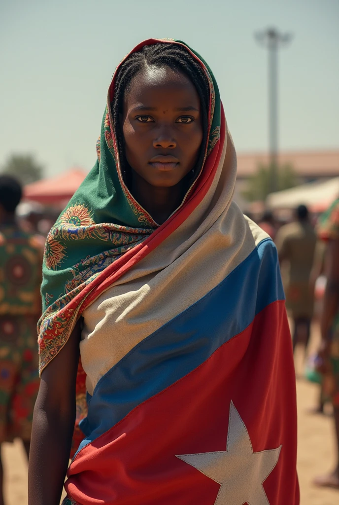 The person who's has wearing the flag of galmudug
