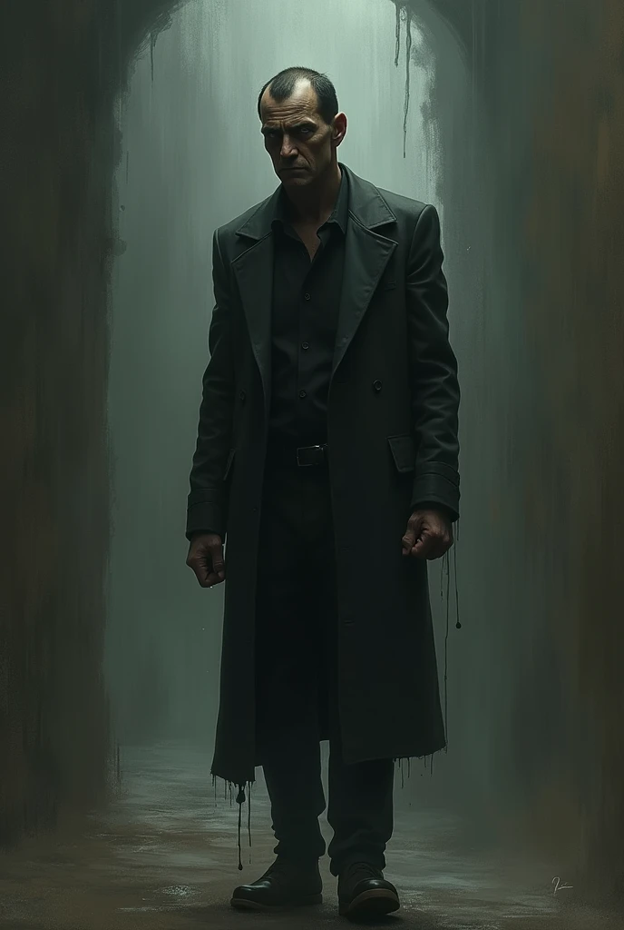 Generate an image for me about the character of Pablo Castel from the work El Tunel by Ernesto Sabato