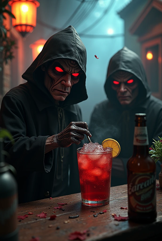 Drinks as villain 
