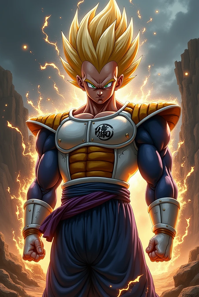Vegeta dragon ball z realistic art