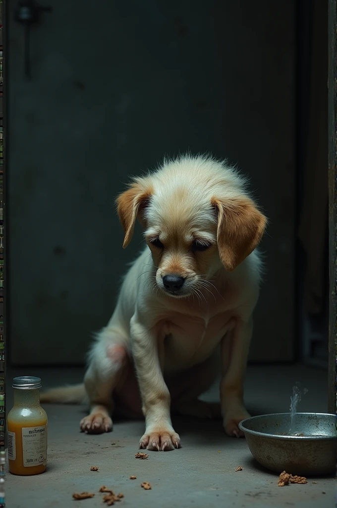 dog, sick