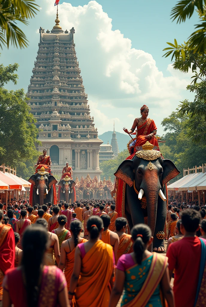 Kerala's pooram celebration image