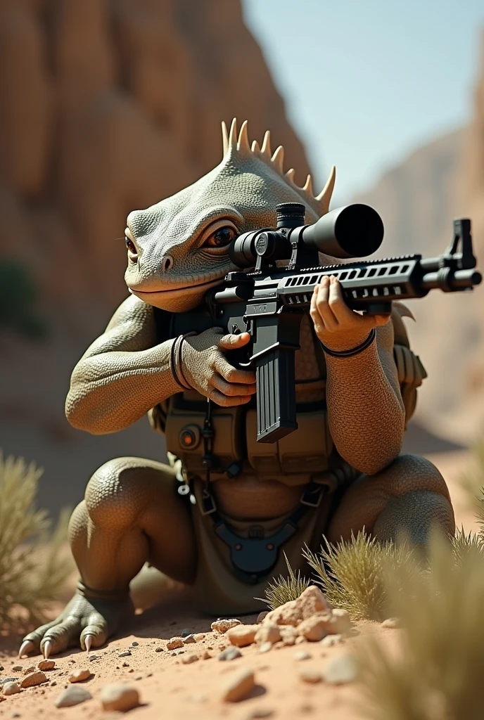 Lizard use sniper