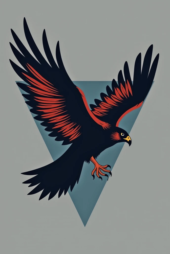 Create a logo using the initials FH and a Falcon