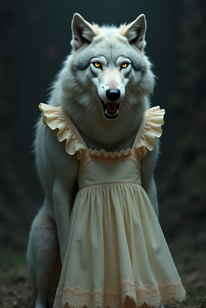 Un Lobo con un babydoll
