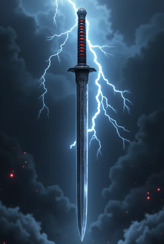 Create a Demon Slayer themed nightmare katana ( with the base of the swords of rengoku and tanjiro) without thorns