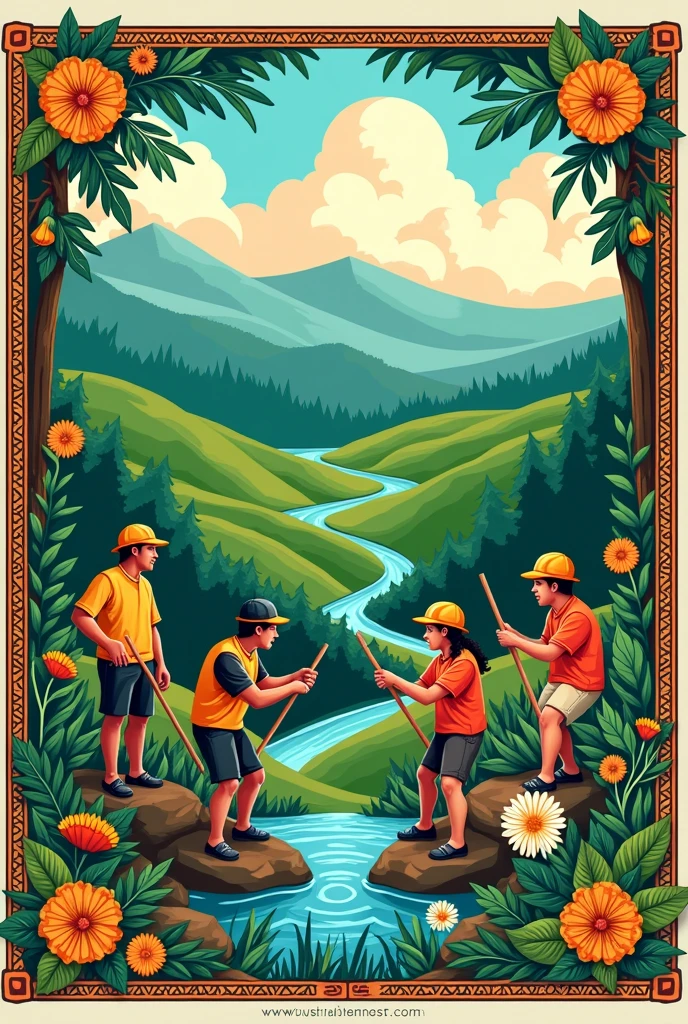 Gumawa ng poster na nagpapakita ng konserbasyon sa mga yamang likas at mga paraan kung paano mapapamahalaan kakapusan. Landscape and the idea is like those traditional poster making drawing on the Philippines