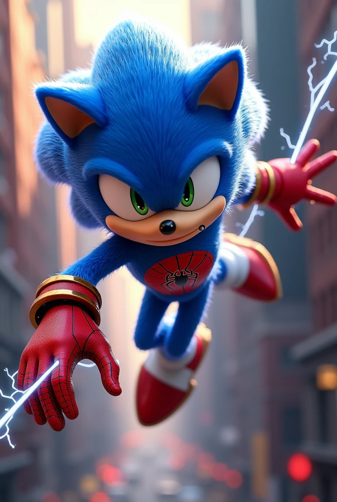 Sonic the hedgehog+ Spiderman 