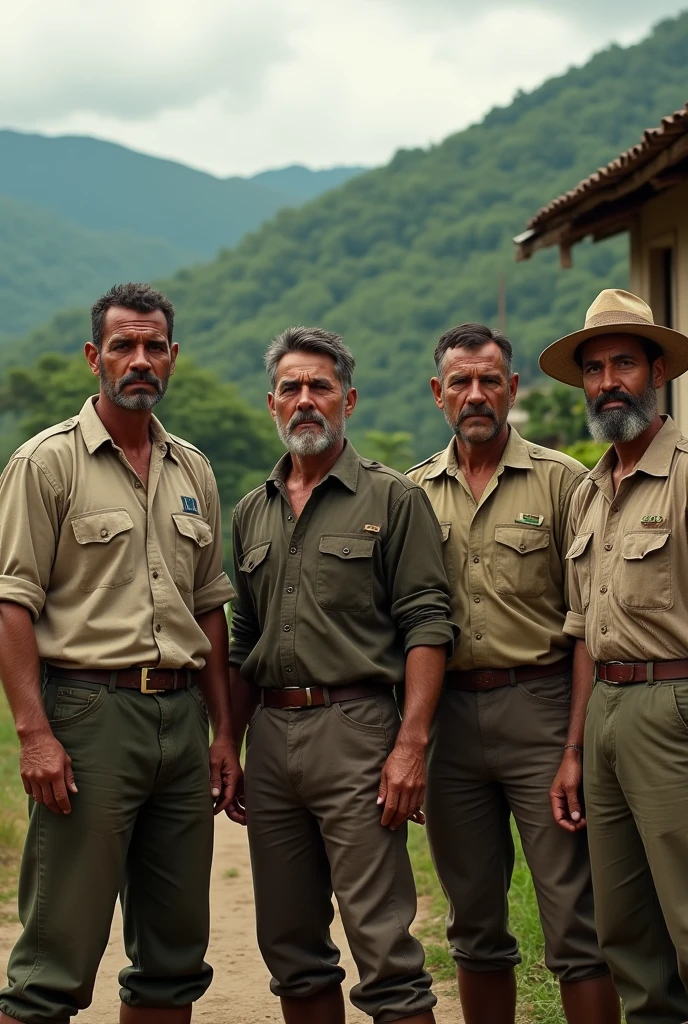  men, Colombian, year 1950,