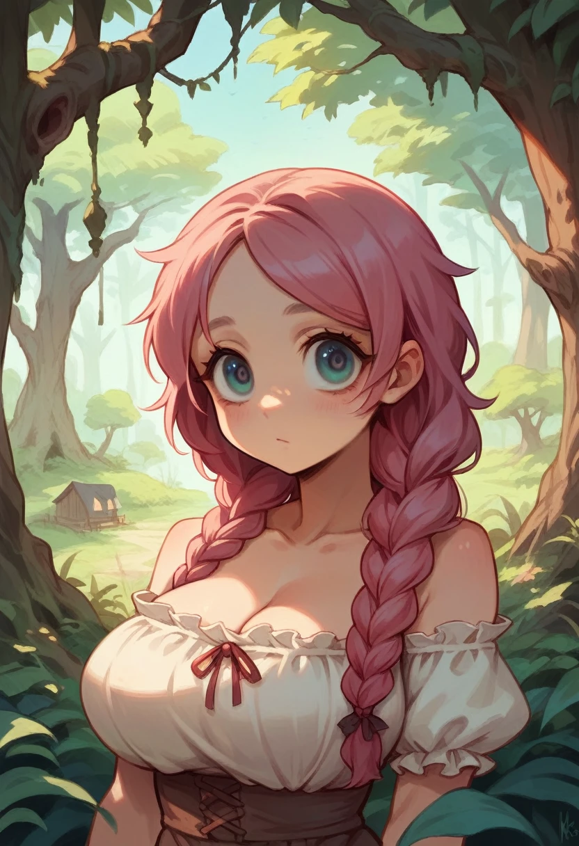 1 girl, front facing, looking at camera, ahegao face, blushing, forest and waterfall background, massive gigantic sized boobs with big ass, curvy and perfect shaped beautiful body,beautiful skin girl, jungle girl, completely naked,wet hair and body, standing on a river, realistic clean water, realistic water drops, ultra realistic body, forest covering the sunlight,pink and green hair, taking shower in waterfall, realistic water drops  , water drops on her body,sexy poses, , green ultra realistic detailed eyes, flower bracelet and necklace, standing, blushing