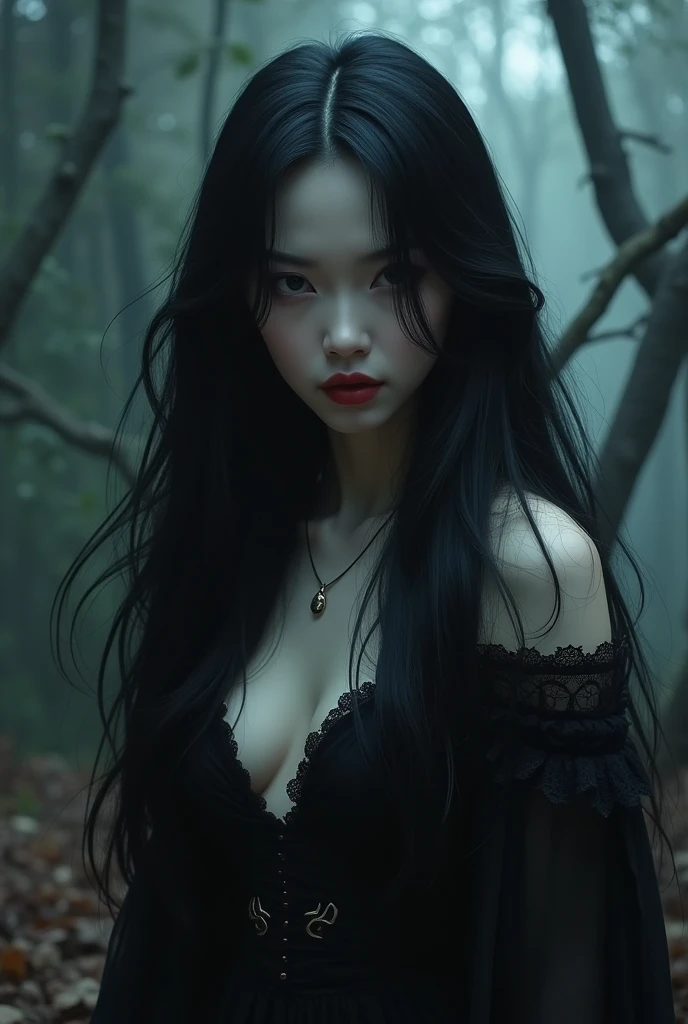 LONG HAIRED ASIAN VAMPIRE, sexly.