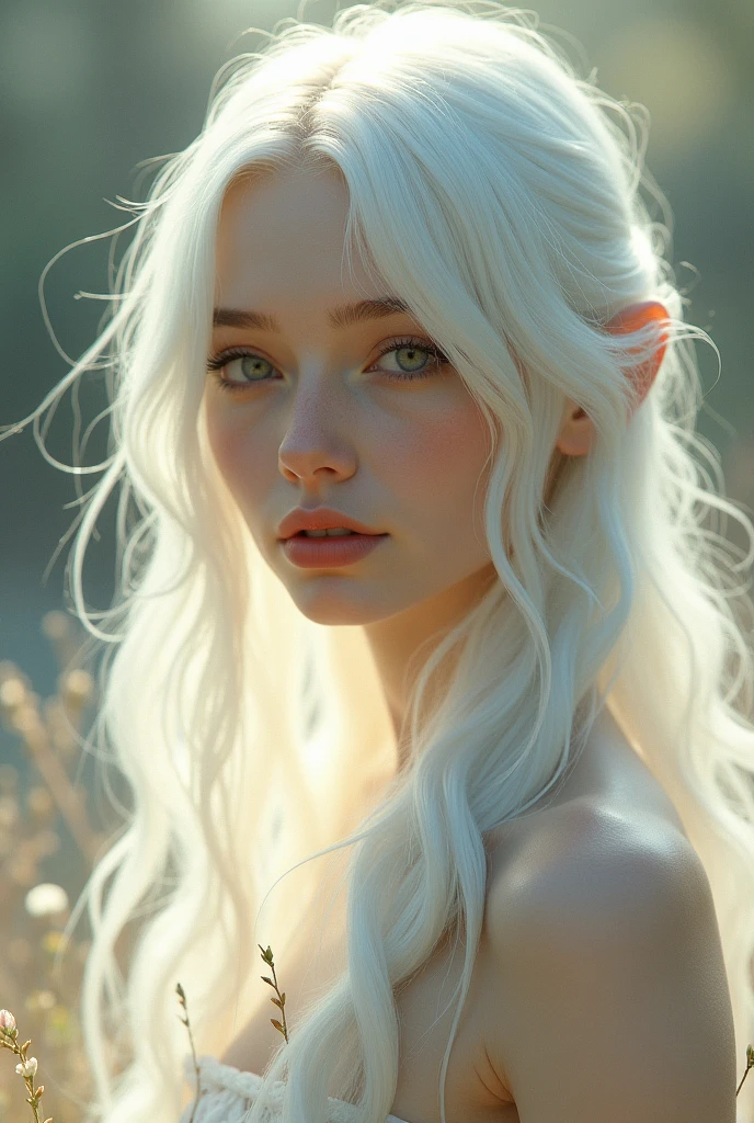 make a white haired girl