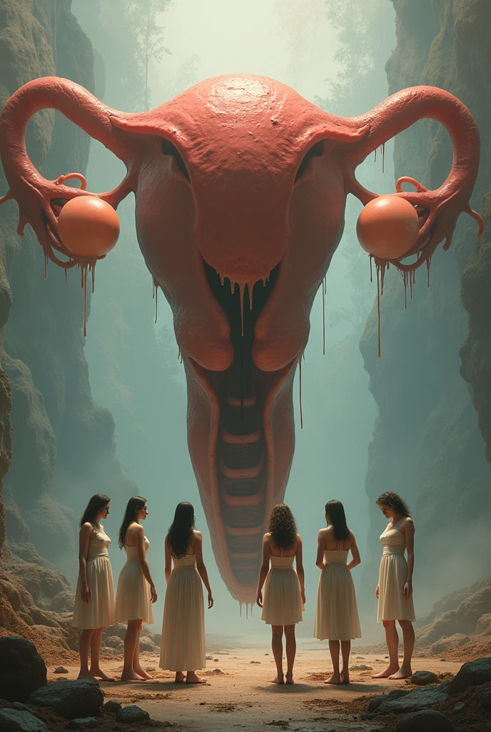 Generates 5 women with his giant reproductive system