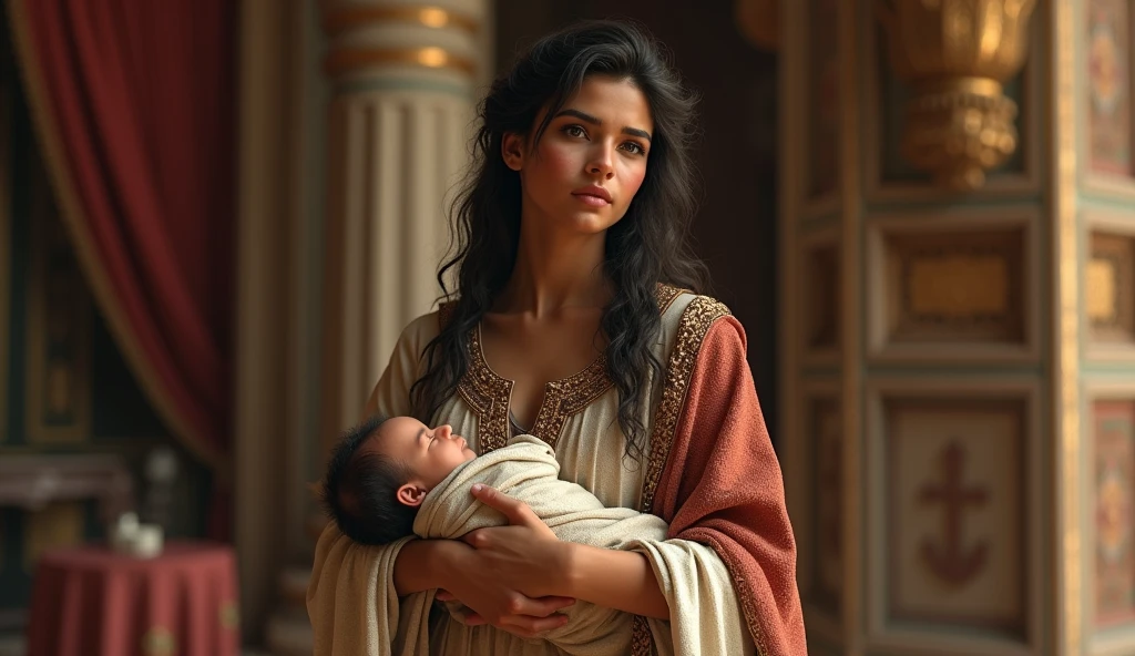 There Maya faces some difficulties as she is unable to feed her baby in temple.