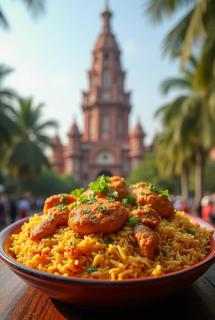 Chicken biryani with chennai land mark
