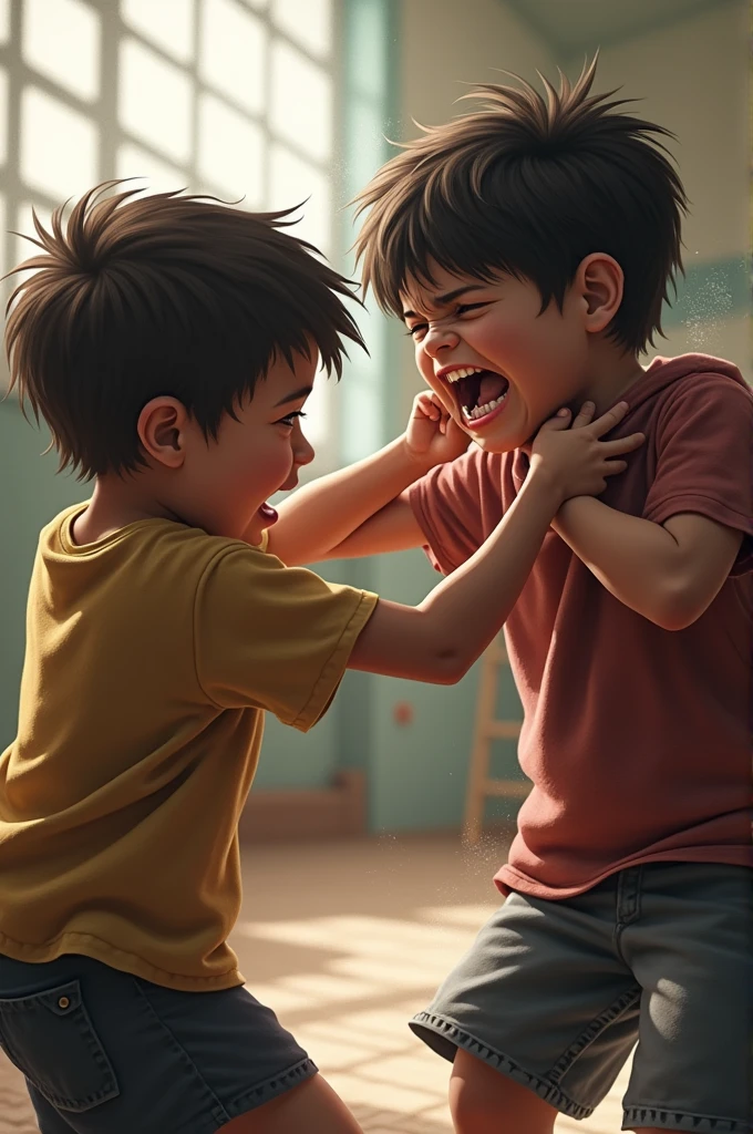 Child hitting another child