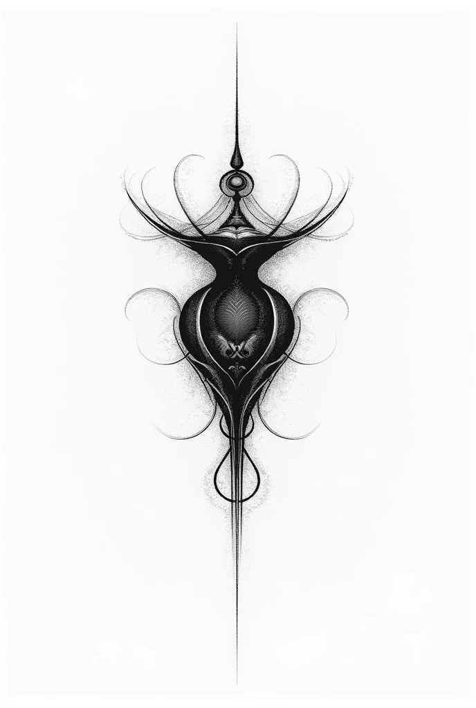 Create a simple black and white greek microrealistic minimalist pointillism tattoo