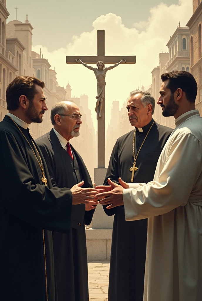 Create an image that demonstrates the relationship between the importance of Christians and politics in your city