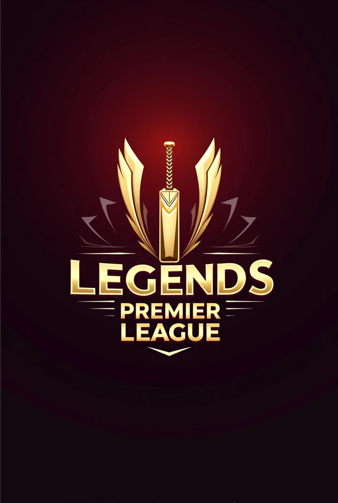 Create a logo for Cricket Tournament with name as "Legends Premier League"