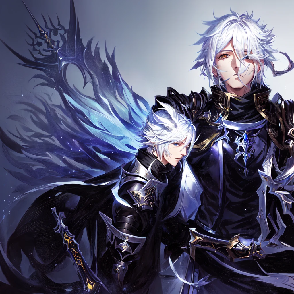 Anime style image of a final fantasy au ra man with white hair and black scales with scars on his face dressed in a knight outfit holding a sword., sacred waters in style of wlop, Portrait of Thancred, sacred waters, cerochan art, I was the point, highly detailed exquisite fanart, cerochan, casimir art, genshin impact keqing, from Shitao, Shadowverse style, son of sparda, au ra character, final fantasy au ra man