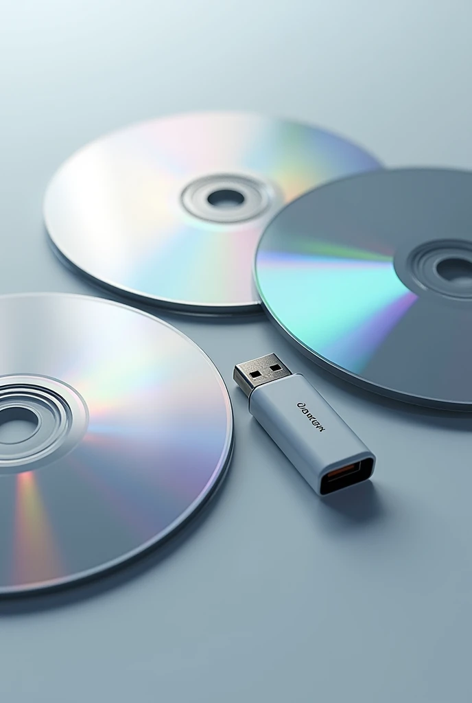 Picture of "CDs and USB flash drives" with an elegant and modern style