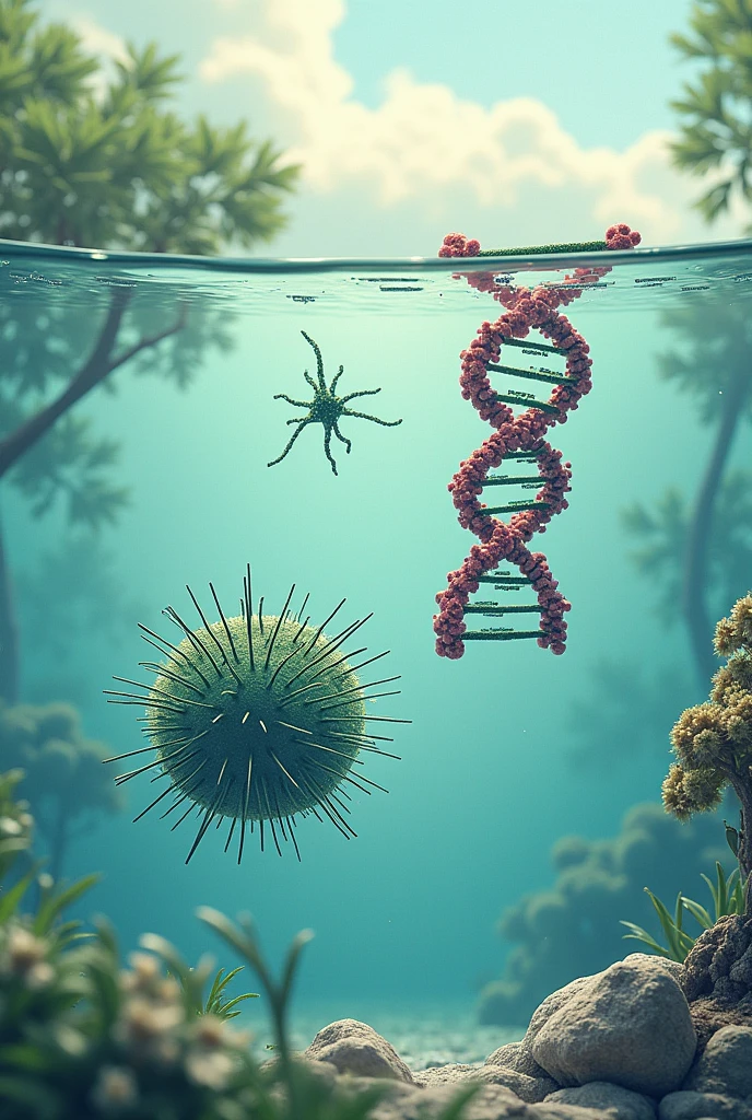 Basic illustration of Ideonella Sakaiensis and Mangrove Recombinant DNA
