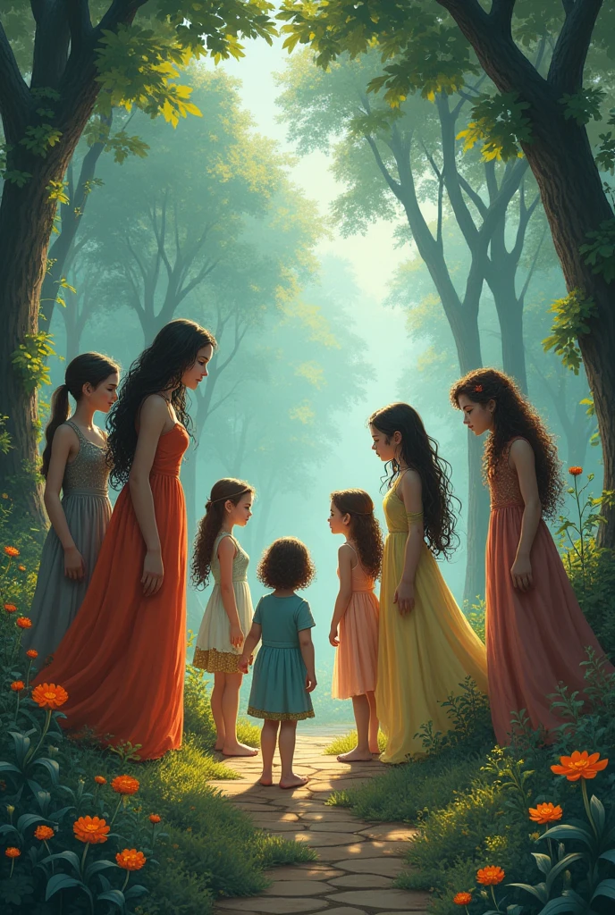 Seven sister's and 1 Step brother 