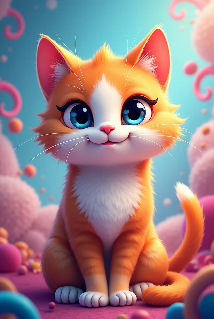 Create a cat with just emoji 
