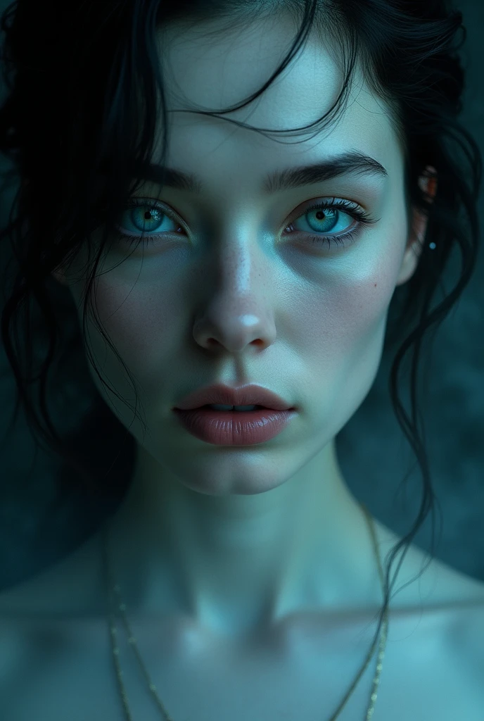 woman with cold skin look
