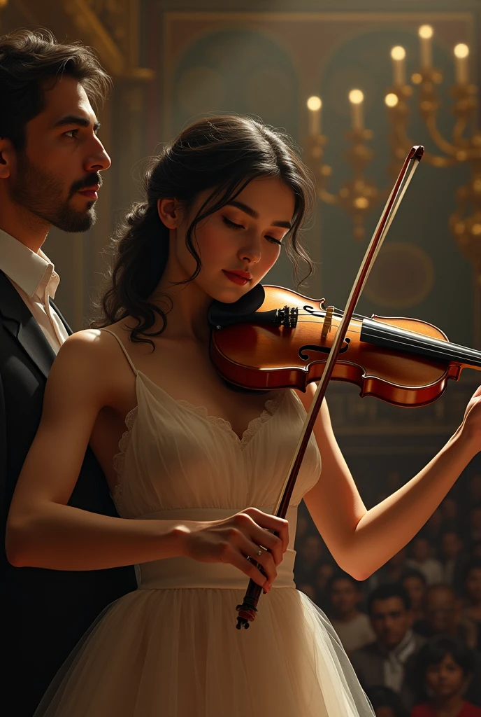 Sofia an outstanding violinist, She fights against a paralyzing stage fright that threatens to ruin her performance at the Gran Teatro Nacional de Perú, He tries to overcome his fear while his demanding teacher Diego is present at the hearing..
