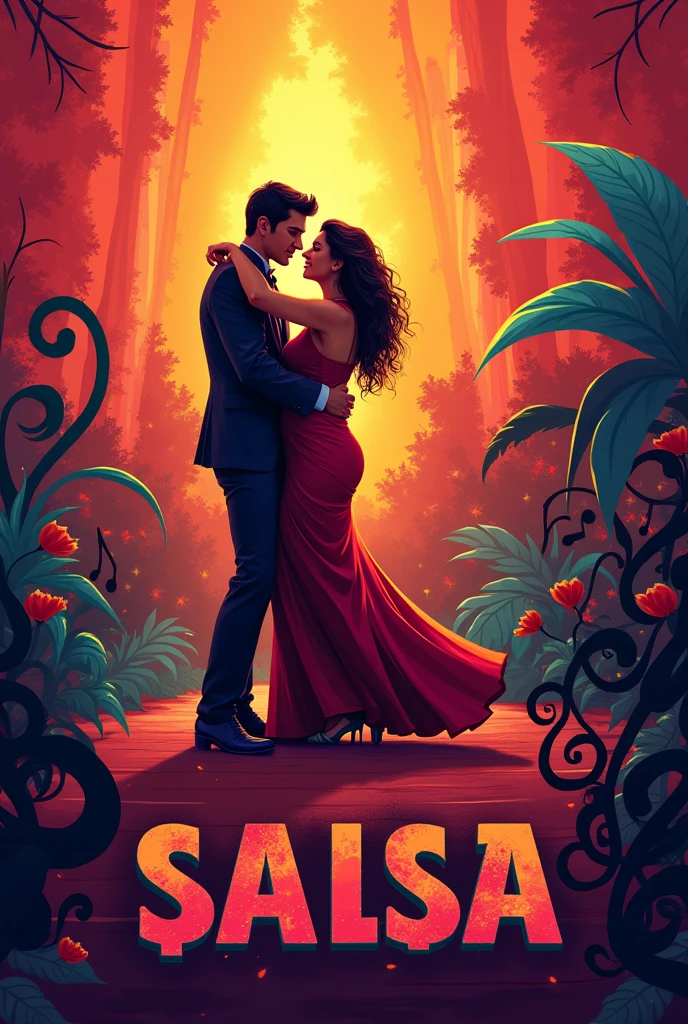 Generate an image with the name “G. ZHARICK” on salsa music theme 