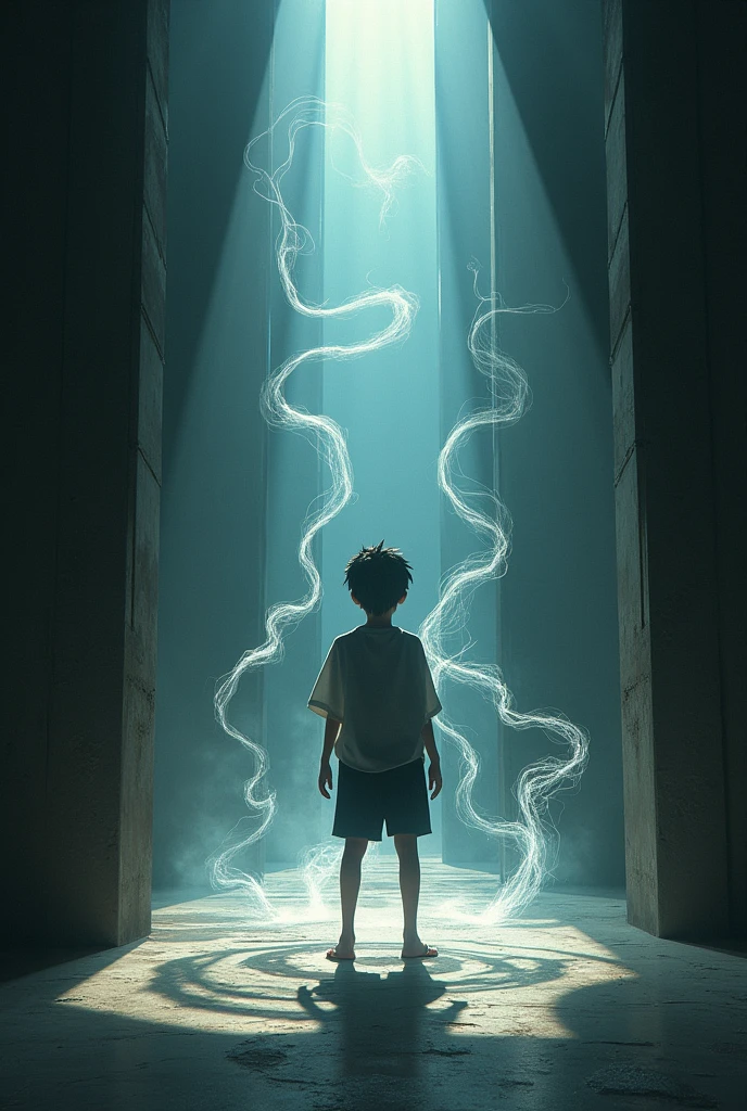 A boy who controls shadows