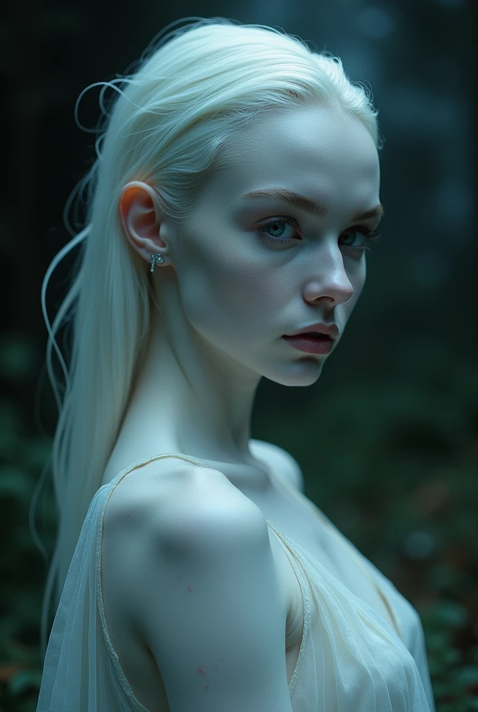 woman with cold skin look