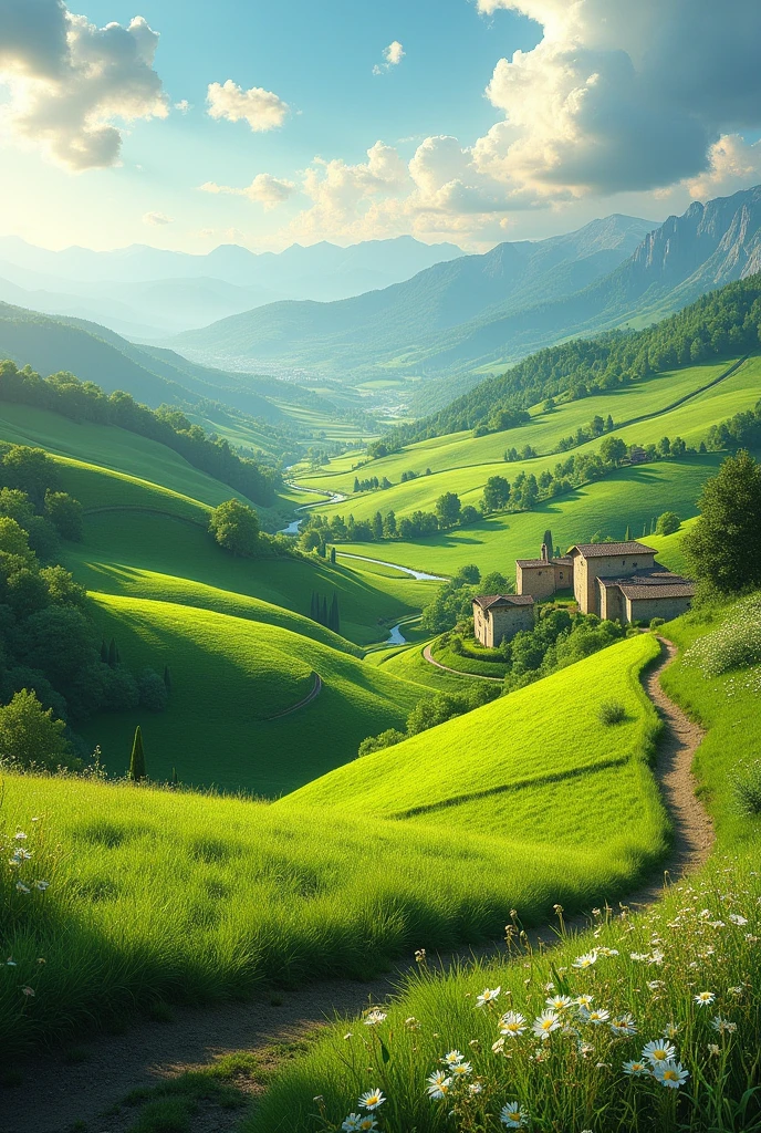 green fields italian