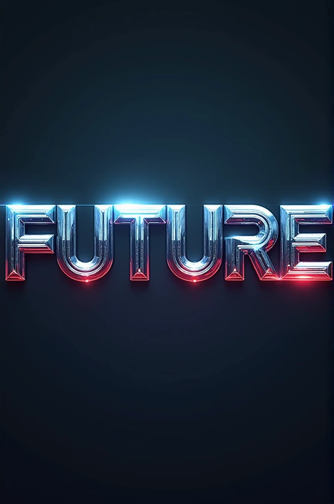 Make me a streat wear logo that says "future" with chrome style