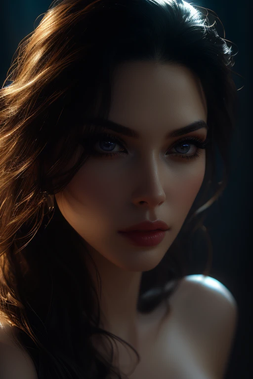 a sexual woman with piercing eyes, beautiful detailed eyes, beautiful detailed lips, extremely detailed face, long eyelashes, captivating gaze, alluring expression, serene mood, elegant pose, enchanting aura, cinematic lighting, vibrant colors, dramatic contrast, high quality, photorealistic, intricate details, nsfw  erotic masterpiece